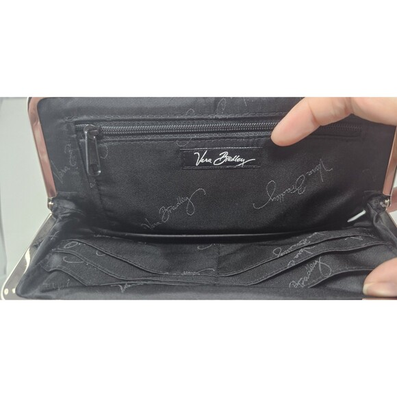 Vera Bradley Night & Day Quilted Retired Wallet Clutch Double Kisslock New 8.5x5 - Picture 7 of 11